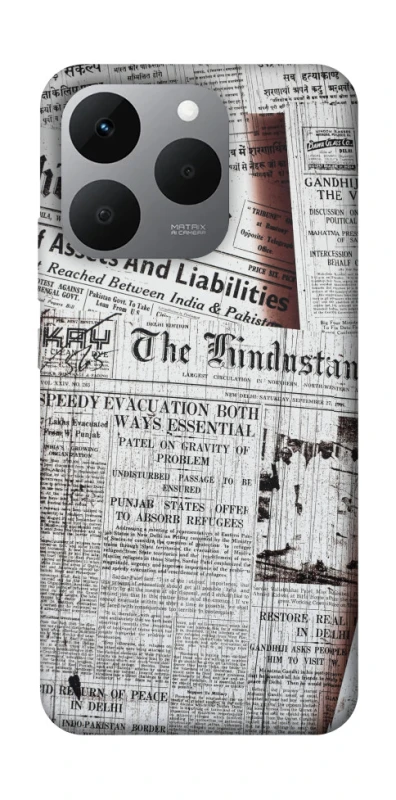 Чохол на Realme 15T Газети фото 1 з 1