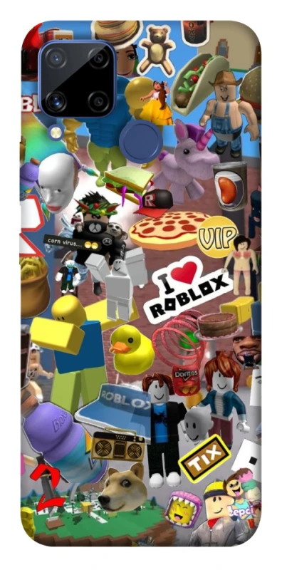 Чехол на Realme C15 Roblox collage ver.5 фото 1 из 1