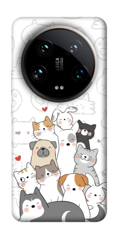 Чехол на Xiaomi 14 Ultra Funny Pets фото 1 из 1