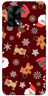 Чохол на Oppo A74 4G Новорічний v6 фото 1 з 1