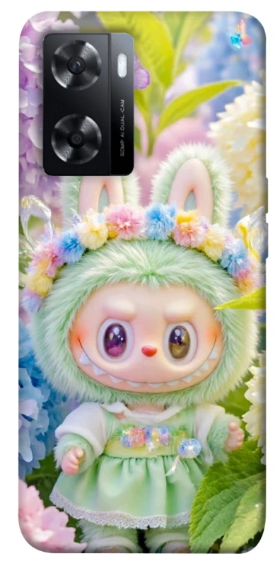 Чохол на Oppo A57s Labubu & Flowers ver.2 фото 1 з 1