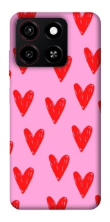 Чехол на ZTE Blade A35 4G Red hearts 2 фото 1 из 1