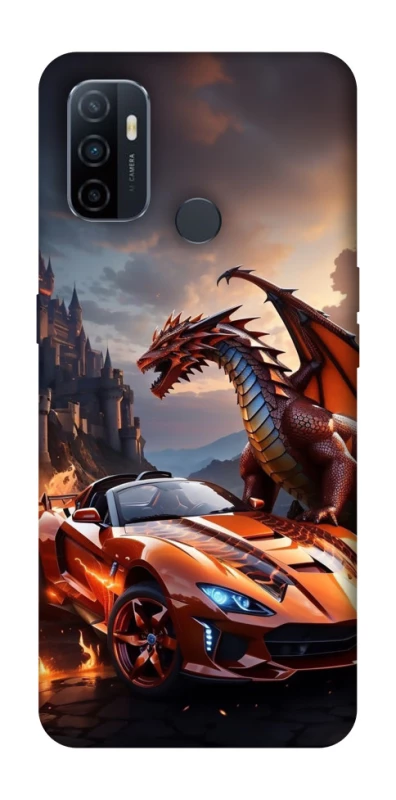 Чохол на Oppo A53 / A32 / A33 Сar and dragon фото 1 з 1