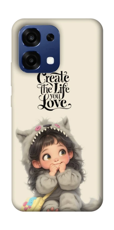 Чохол на Oppo A6 Pro 4G/5G Create the life you love фото 1 з 2