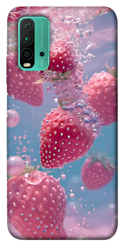 Чохол на Xiaomi Redmi Note 9 4G / Redmi 9 Power Полуниця в воді фото 1 з 1