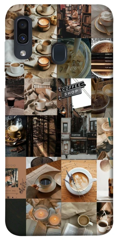 Чохол на Samsung Galaxy A20 / A30 Coffee collage ver.3 фото 1 з 1