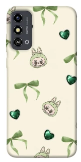 Чохол на ZTE Blade A53 Labubu Green Heart фото 1 з 1