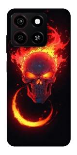 Чехол на ZTE Blade A35 4G Blood Skull фото 1 из 1