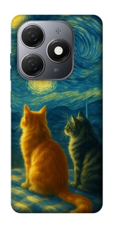 Чохол на TECNO Spark 20 Cats under the stars фото 1 Чохол на TECNO Spark 20 Cats under the stars фото 1 з 1