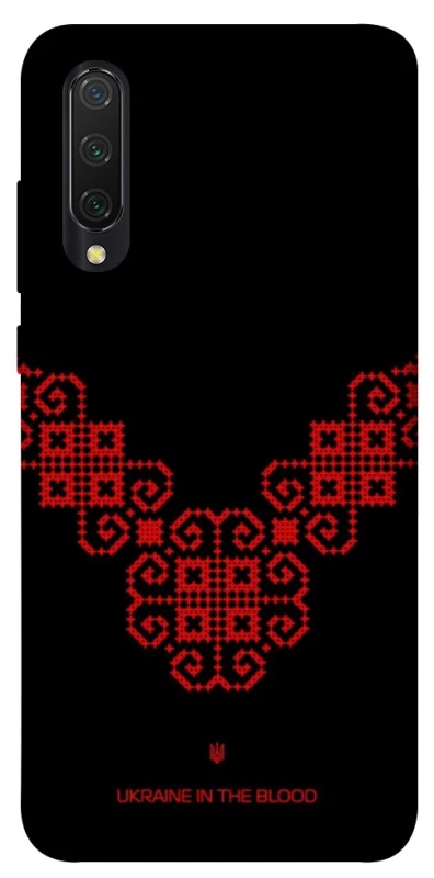 Чехол на Xiaomi Mi CC9 / Mi 9 Lite Черно-красная вышиванка фото 1 из 1
