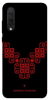 Чехол на Xiaomi Mi CC9 / Mi 9 Lite Черно-красная вышиванка фото 1 из 1