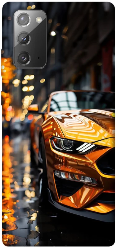 Чохол на Samsung Galaxy Note 20 Golden sports car фото 1 з 1