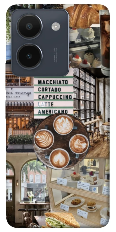 Чохол на Vivo Y36 Coffee collage ver.5 фото 1 з 1