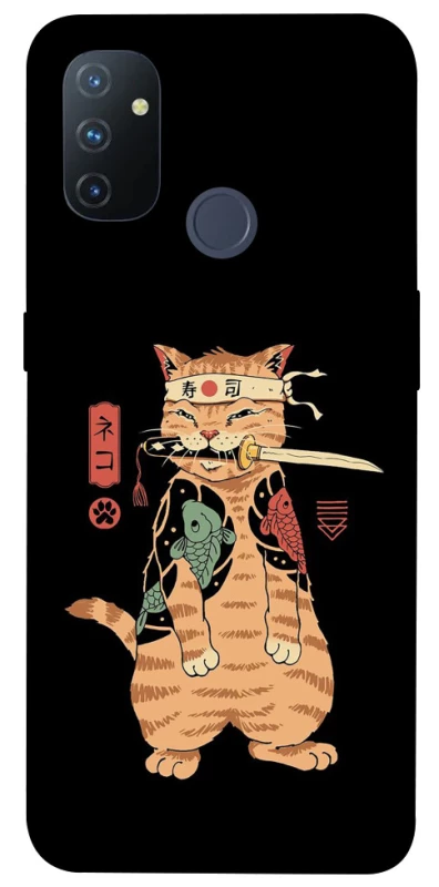 Чехол на OnePlus Nord N100 Кот-самурай фото 1 из 1