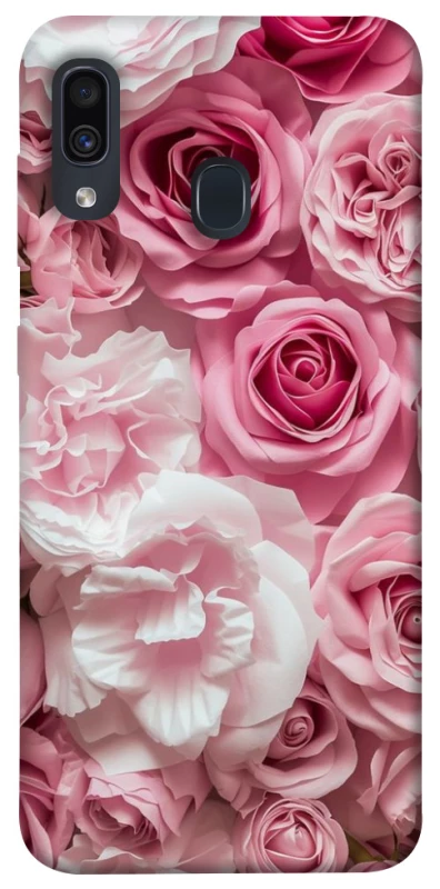Чохол на Samsung Galaxy A20 / A30 Рожеві Квіти фото 1 з 1