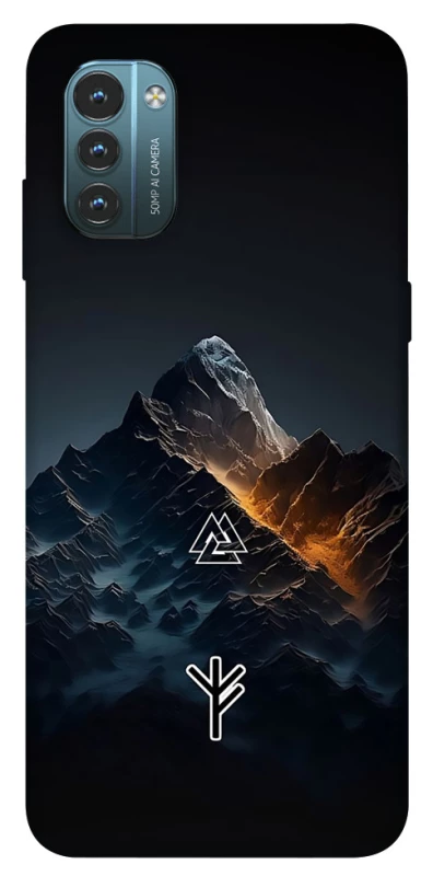 Чехол на Nokia G21 Руны в горах фото 1 из 1