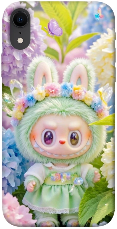 Чохол на Apple iPhone XR (6.1") Labubu & Flowers ver.2 фото 1 з 1