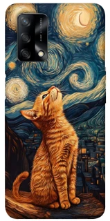 Чохол на Oppo A74 4G van gogh cat фото 1 з 1