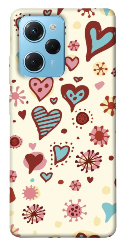 Чохол на Xiaomi Poco X5 Pro 5G Pretty hearts фото 1 з 1