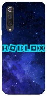 Чехол на Xiaomi Mi 9 SE Roblox Space Logo Blue фото 1 из 1