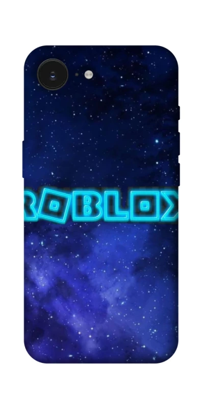 Чохол на Apple iPhone 16e (6.1") Roblox Space Logo Blue фото 1 з 1