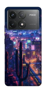 Чехол на Xiaomi Poco F6 Pro Night city фото 1 из 1