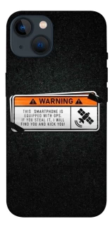 Чохол на Apple iPhone 13 (6.1") Warning фото 1 з 1