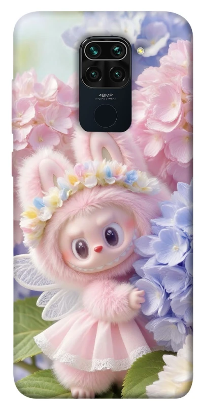 Чохол на Xiaomi Redmi Note 9 / Redmi 10X Labubu & Flowers ver.1 фото 1 з 1