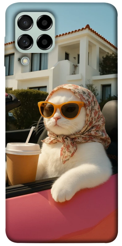 Чохол на Samsung Galaxy M53 5G Stylish Cat Cruise фото 1 з 1
