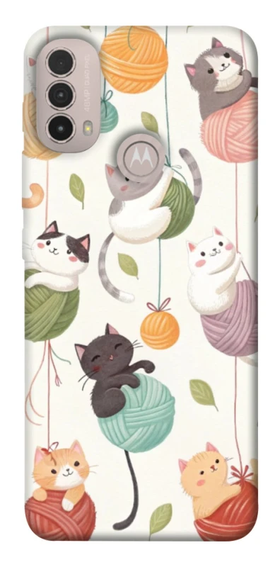 Чохол на Motorola Moto E40 Funny Kittens фото 1 з 1