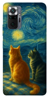 Чохол на Xiaomi Redmi Note 10 Pro Cats under the stars фото 1 з 1