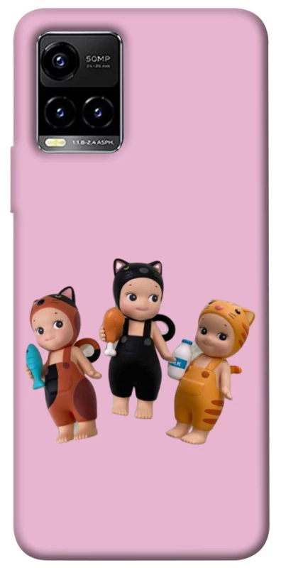 Чохол на Vivo Y21 / Y33s Cat Cafe Trio фото 1 з 1