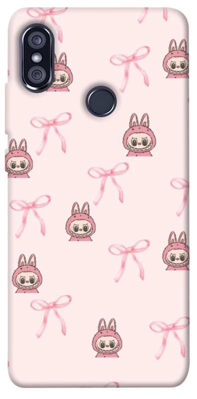 Чохол на Xiaomi Redmi Note 5 Pro / Note 5 (AI Dual Camera) Pink bows and Labubus фото 1 з 1