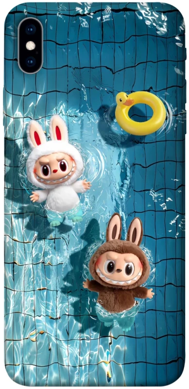 Чехол на Apple iPhone XS Max (6.5") Labubu in the pool фото 1 из 1