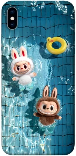 Чохол на Apple iPhone XS Max (6.5") Labubu in the pool фото 1 з 1