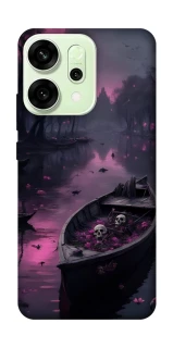 Чехол на Oppo Reno 14 Boat and flamingo фото 1 из 1