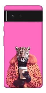 Чохол на Google Pixel 6 Леопард з кавою фото 1 з 1