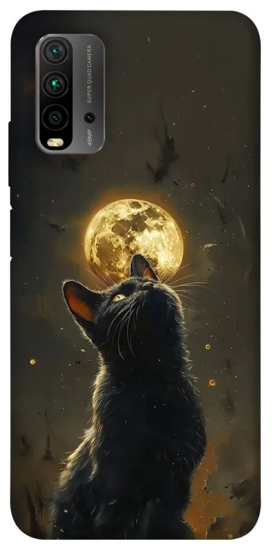 Чохол на Xiaomi Redmi 9T Кіт під місяцем v2 фото 1 з 1
