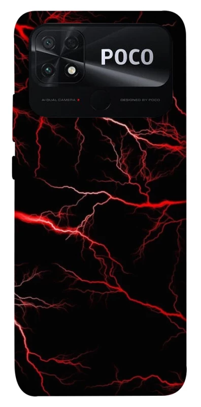 Чохол на Xiaomi Poco C40 Червона молнія фото 1 з 1