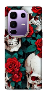 Чехол на Infinix Note 50 Pro+ skull and rose фото 1 из 1