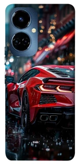 Чехол на TECNO Camon 19 Pro Red sports car фото 1 из 1