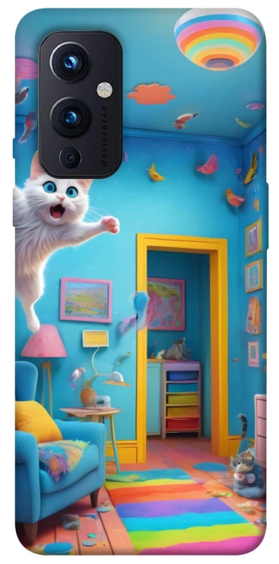 Чехол на OnePlus 9 crazy cat фото 1 из 1