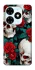 Чохол на TECNO Spark Go 2024 skull and rose фото 1 з 1