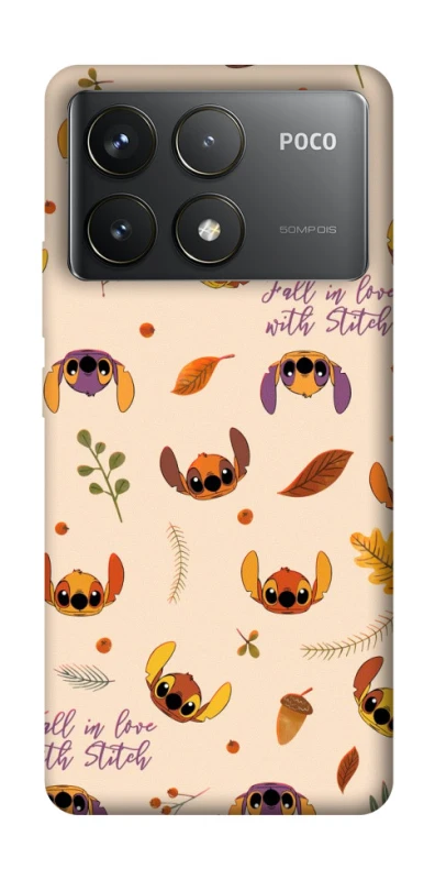 Чохол на Xiaomi Poco F6 Pro Fall in love with Stitch фото 1 з 1