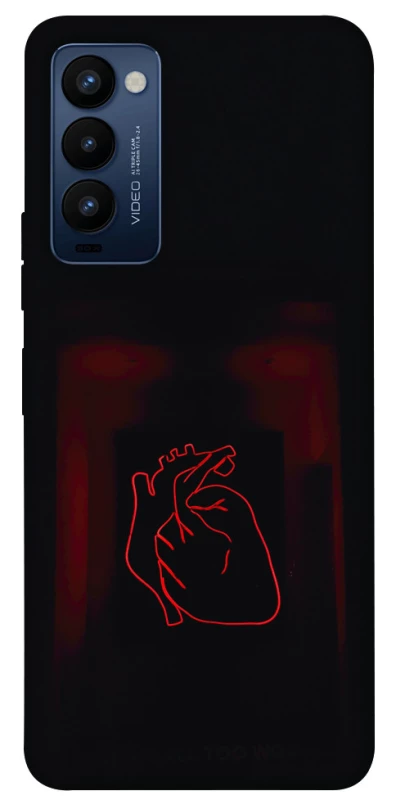 Чехол на TECNO Camon 18 Красное сердце фото 1 из 1