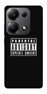 Чохол на Xiaomi Redmi Note 13 Pro 4G Parental Advisory Label фото 1 з 1