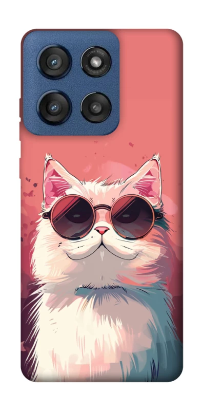 Чехол на Motorola Edge 60 Stylus Сat with glasses фото 1 из 1