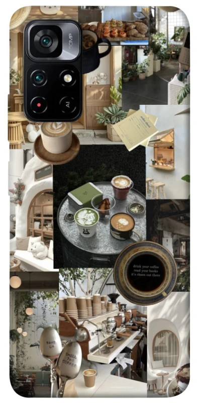 Чохол на Xiaomi Poco M4 Pro 5G Coffee collage ver.4 фото 1 з 1