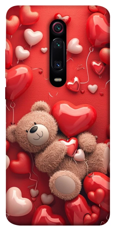 Чохол на Xiaomi Redmi K20 / K20 Pro / Mi9T / Mi9T Pro bear in hearts фото 1 з 1