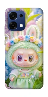 Чохол на Oppo A6 Pro 4G/5G Labubu & Flowers ver.2 фото 1 з 2